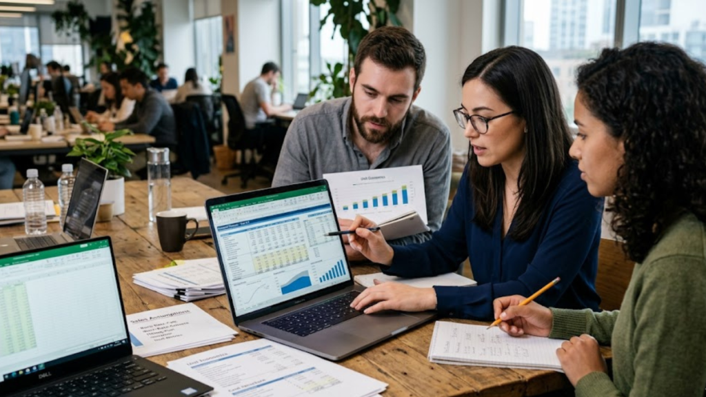 startup booted financial modeling